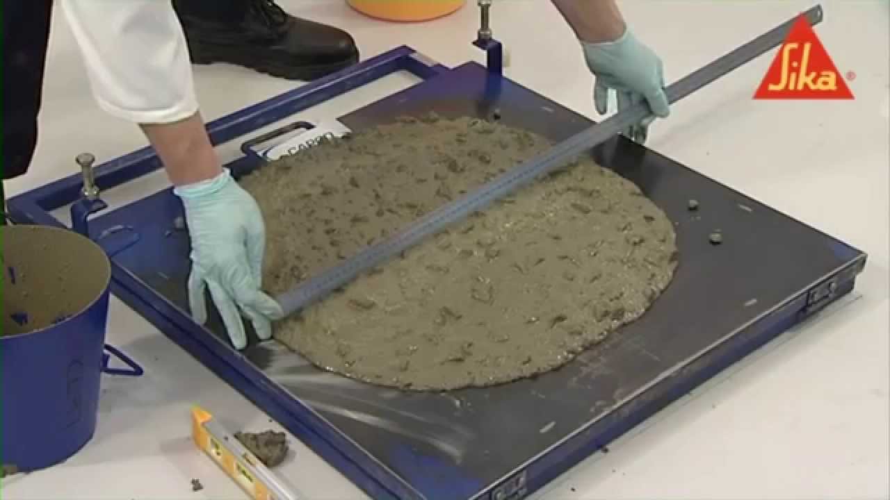 02- Flow Table Test (Fresh Concrete)