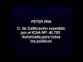 PETER PAN 1953 Inicio VHS España Edición 1997