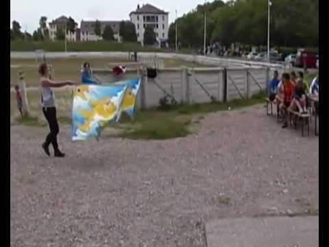 Entrata sbandieratori e tamburini durante il torneo dei Bar del Quartiere Castello