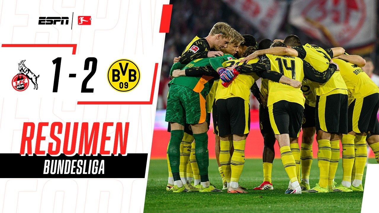 COLONIA SE VISTIÓ DE AMARILLO: TRIUNFAZO DEL DORTMUND A DOMICILIO | Colonia 1-2 Borussia | RESUMEN