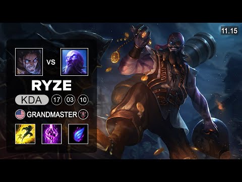 Ryze Mid vs Sylas - NA Grandmaster Patch 11.15