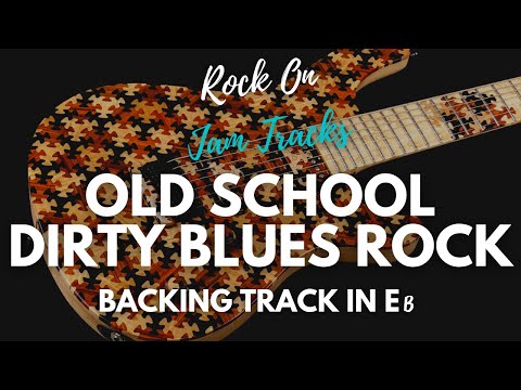 Eb Minor Blues Rock | Old School Blues | 80 bpm | Guitar Backing Track