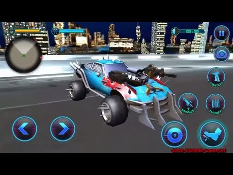 Flying Bat Superhero Robot Car Wars - Superhero Car Transforming Android GamePlay FHD