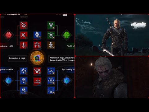 My NG+ Endgame Builds/Balanced Wolf Build(Signs,Combat,Alchemy)| XP & $ Farm|Witcher 3|Death March