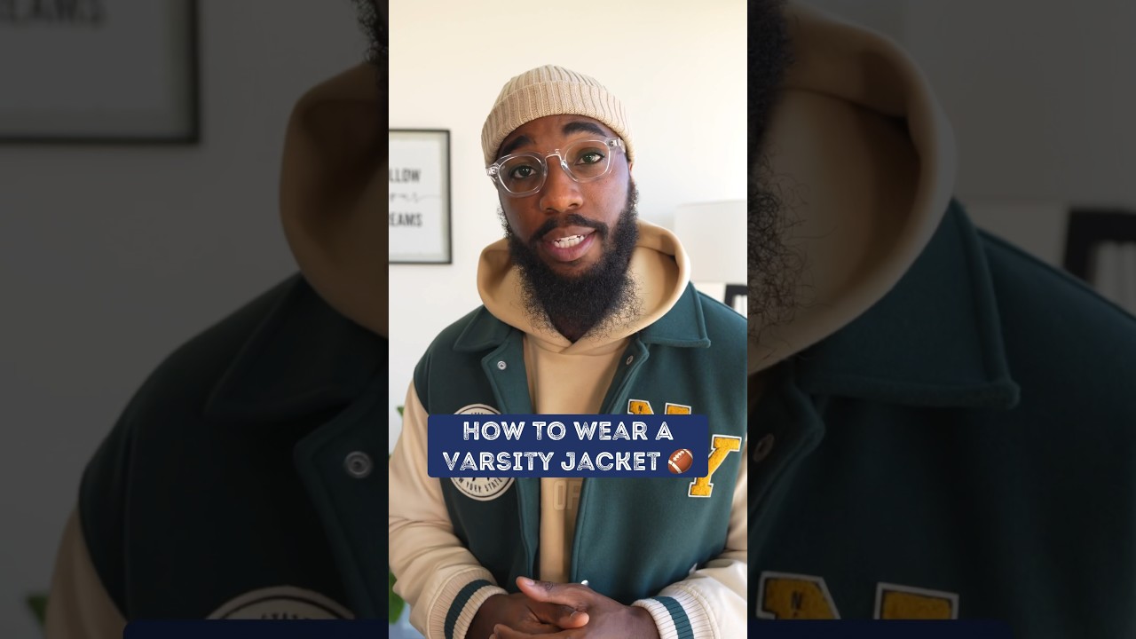 How to look good wearing a Varsity Jacket 🏈, two different ways.