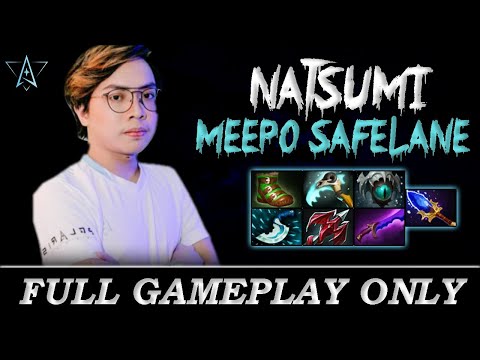 Polaris.Natsumi Practicing Meepo Safelane For TI Regional Qualifier - Full Gameplay Meepo #178