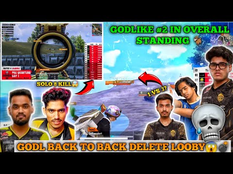 GodLike Qualified 🏆 | GodLike Dominates Lobby 🔥 | GodLike All Match Highlights 💛