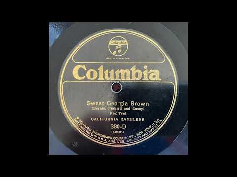 Sweet Georgia Brown - California Ramblers (Red Nichols, Adrian Rollini, Dorseys) (1925)
