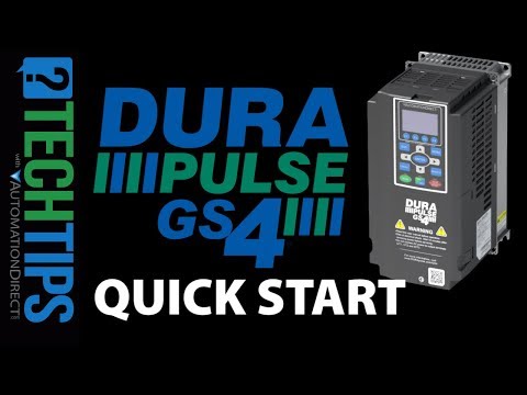 DuraPulse GS4 VFD Quick Start from AutomationDirect