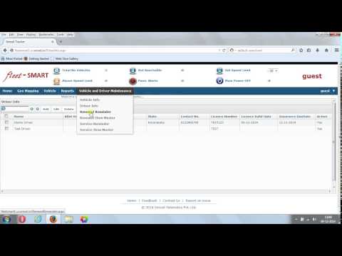 vehical & driver maintainence - Sensel Telematics Demo