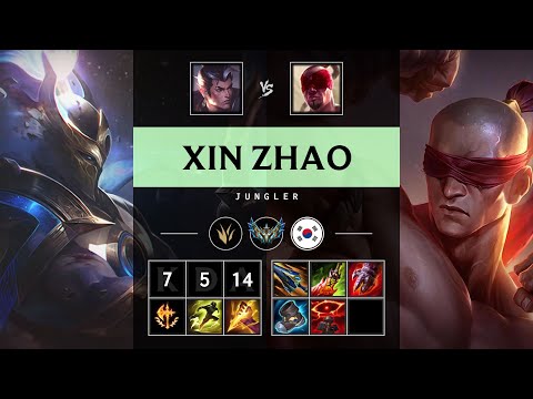 Xin Zhao Jungle vs Lee Sin - KR Challenger Patch 25.20