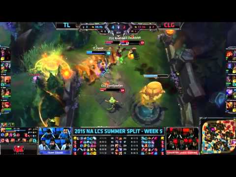 FENIX THE GOD 1v4 AZIR QUADRA vs CLG(LCS PLAY OF THE SEASON?)