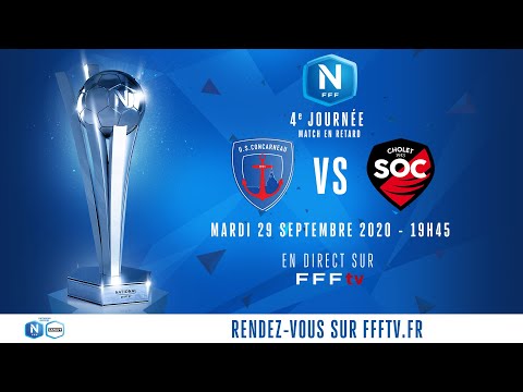 J4 - Match en retard : US Concarneau - SO Cholet en direct (19h45) I National FFF 2020-2021