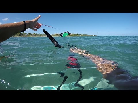 KiteBoarding How To (Relaunch A C Kite)