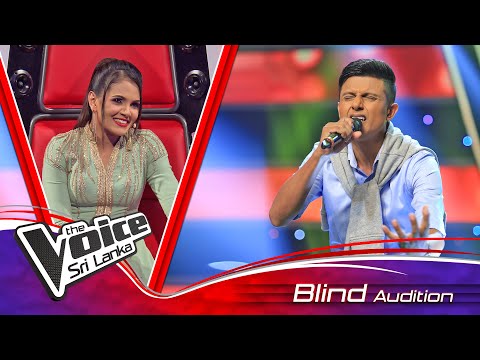 Malinda Kularathne | Sadi Ran Abaranin (සැදී රන් අභරණින්) | Blind Auditions | The Voice Sri Lanka