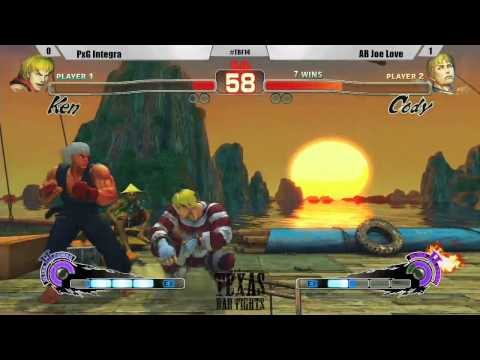 PxG Integra vs AB Joe Love - Super Street Fighter IV AE 2012 (Texas Bar Fights Round XIV)