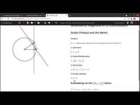 Geometric Algebra, First Course, Episode 06: Scalar Product and the Metric.
