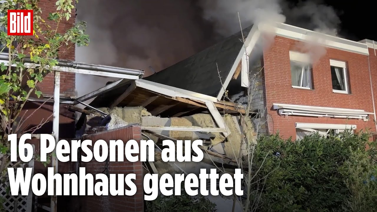 Wolfenbüttel: Reihenhaus nach Explosion eingestürzt – eine Person vermisst