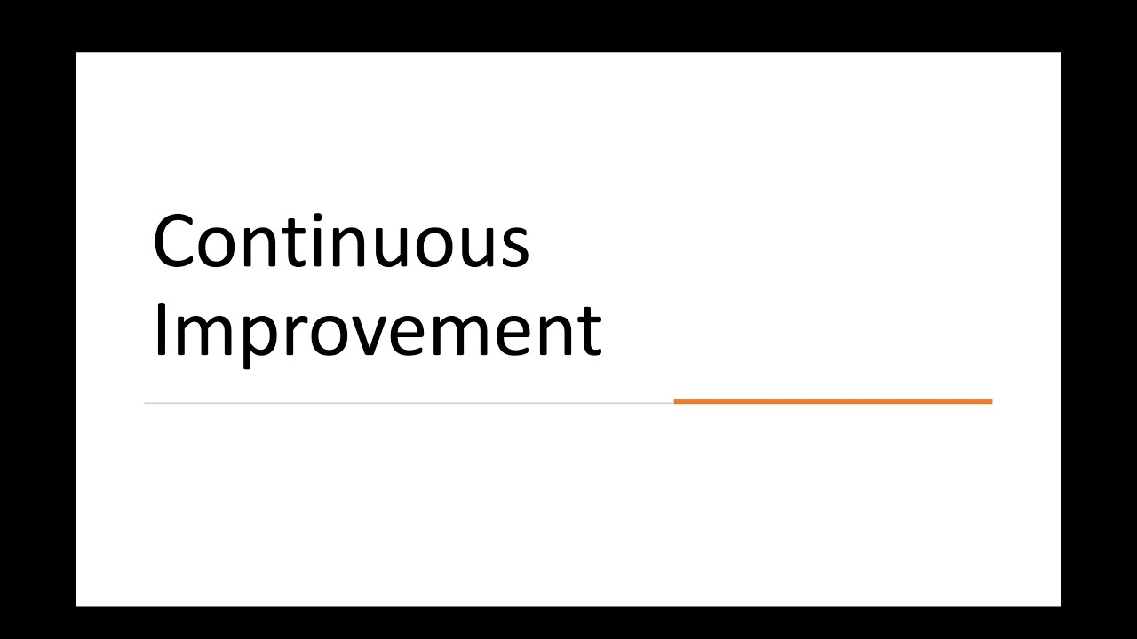 5 Cybersecurity 101: Continuous Improvement