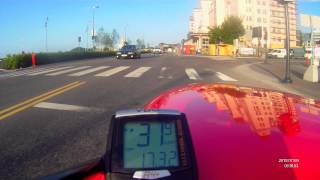 preview picture of video 'Velomobile in Oslo II. Cycling to work -high speed 87 km/h'