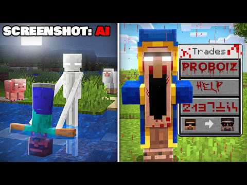 Testing Viral SCARY SCREENSHOTS to See If They Are REAL or AI in Minecraft!