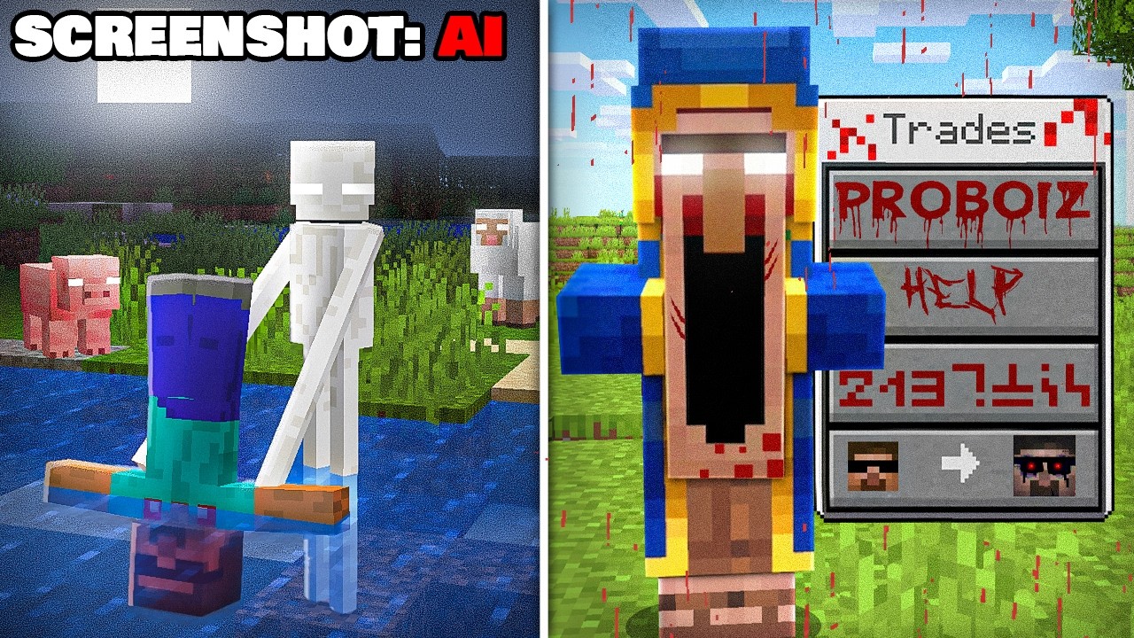 Testing Viral SCARY SCREENSHOTS to See If They Are REAL or AI in Minecraft!
