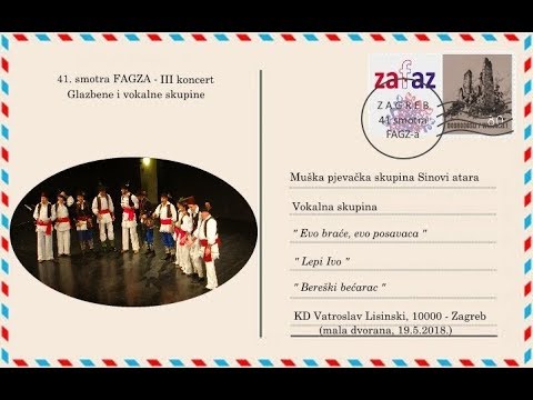 MPS Sinovi atara - 41. smotra FAGZ-a, glazbene i vokalne skupine