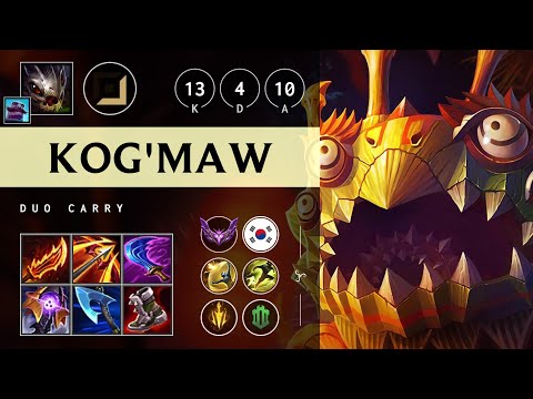 Kog'Maw ADC vs Draven - KR Master Patch 25.10