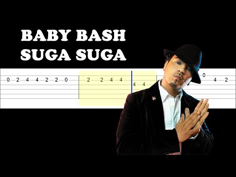 Baby bash - suga suga (Easy Guitar Tabs Tutorial)