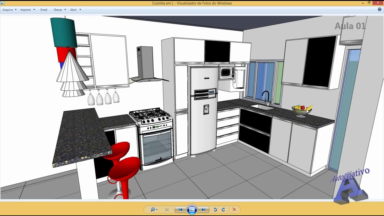 Curso de SketchUp - Aula 01/20  - Módulo Básico - Autocriativo