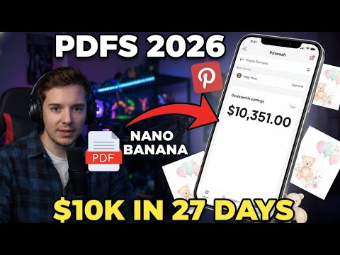 how to sell PDFs in 2026 using nano banana + pinterest
