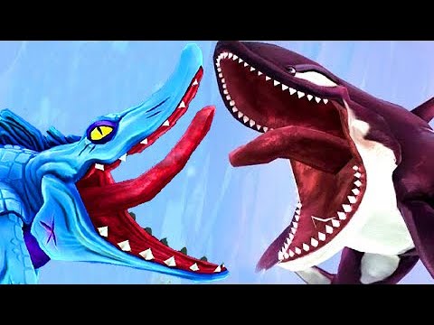Hungry Shark World - Killer Whale vs Mr. Snappy (Mosasaurus) - All Sharks Unlocked Gameplay 2020