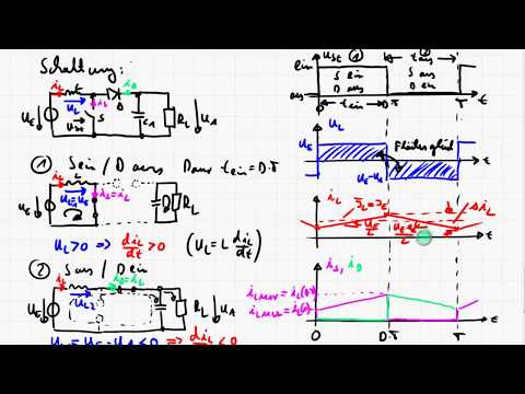 LE4_3l DC/DC Wandler - Aufwärtswandler/Hochsetzsteller - Funktionsweise - Zeitverläufe - CCM