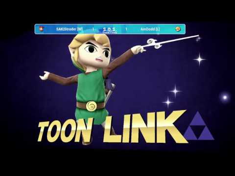 SOS12 Grand Finals - SAK|Stroder (Diddy Kong/Greninja) vs AmDodd (Toon Link/Meta Knight)