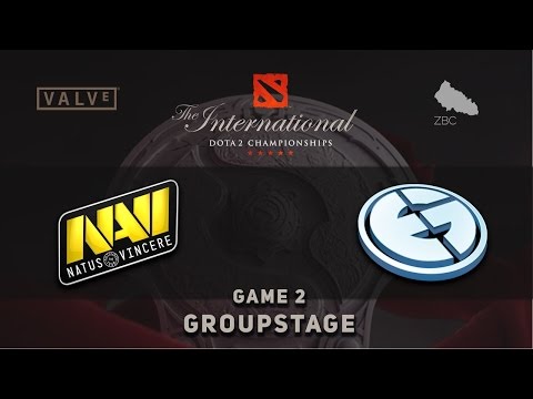 NaVi vs. Evil Geniuses  - Game 2, Groupstage @TI6, Dota 2