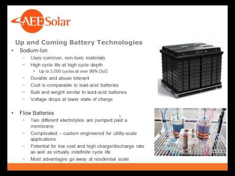 2014 Summer Webinar Series: Energy Storage and the Future of PV
