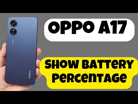 Oppo A17 Show Battery Percentage || Show Battery Percentage Setting