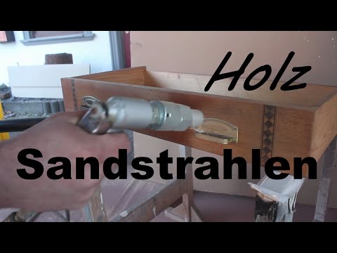 Sandblasting furniture, better than stripping or sanding