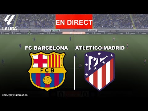 Barcelone contre Atlético Madrid | La Ligue aujourd'hui | Simulation eFootball GamePes 21