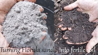 Turning Florida sand into fertile soil.