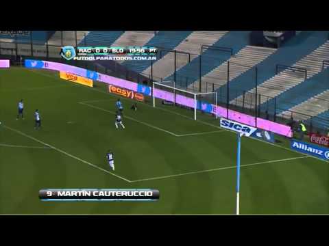 Gol de Cauteruccio Racing 0   San Lorenzo 1 Fecha 2 Torneo Inicial 2013