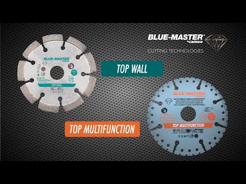BLUEMASTER New diamond circular blades for construction | TOP MULTIFUNCTION (SCEP) & TOP WALL (DR)