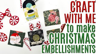 CRAFT WITH ME to Make Embellishments, Using Scraps to Make Christmas Embellishments