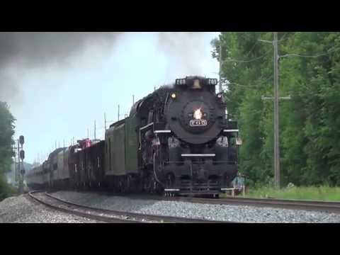 NKP 765 Steam locomotive at Dunfee plus NS 3542 and 25A