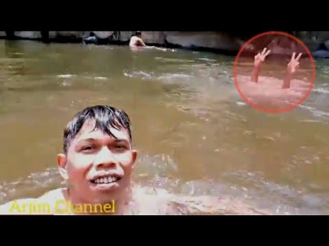 Detik detik orang hampir tenggelam di sungai
