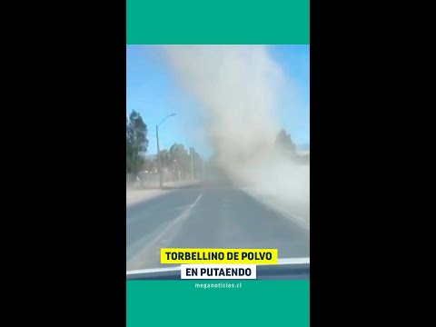 Torbellino de polvo en Putaendo