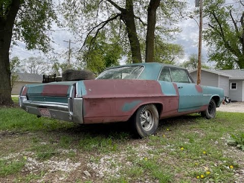 Barn Find 1964 Pontiac Catalina Runs & Drives After 30+ Years!