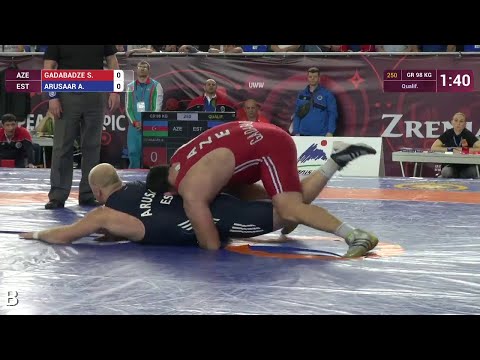 Qual. GR - 98 kg: A. ARUSAAR (EST) df. S. GADABADZE (AZE), 3-2
