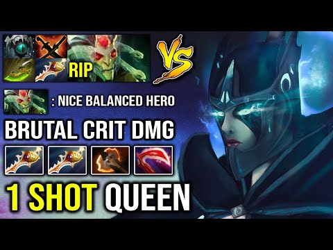 Even 9K Rapier Medusa Can't Stand 1v1 with this LVL 30 PA Crit Damage Crazy 1 Shot Everything DotA 2