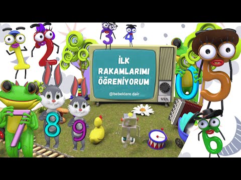 çocuklar ilk rakamlarını ögreniyor ve eğleniyor çocuk şarkıları ( tavşan - kurbağa - karınca